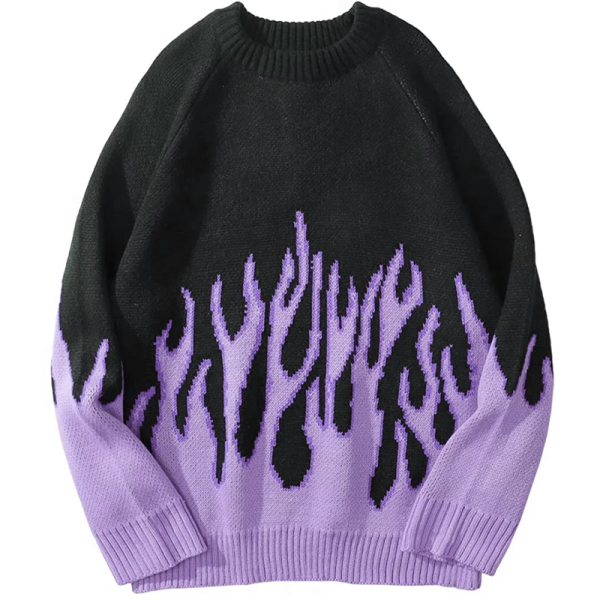 Purple Flame Sweatshirt